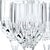 Transparent Mikasa Park Lane Ribbed Crystal White Wine Goblets, Set of 5 For Sale - Image 8 of 12