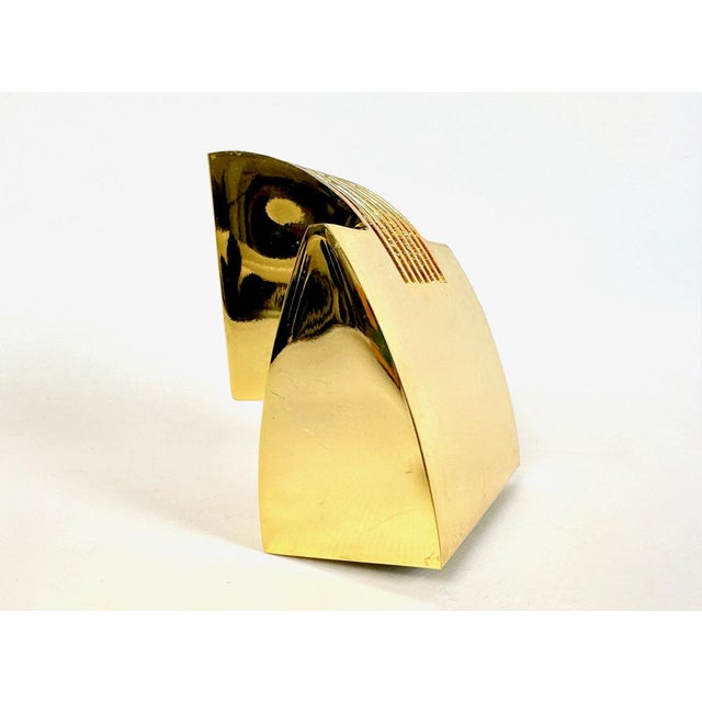 Postmodern Brass Arqui Sconce by Arch M. Sergi and Oscar Devesa for Metalarte, 1980s For Sale - Image 3 of 18
