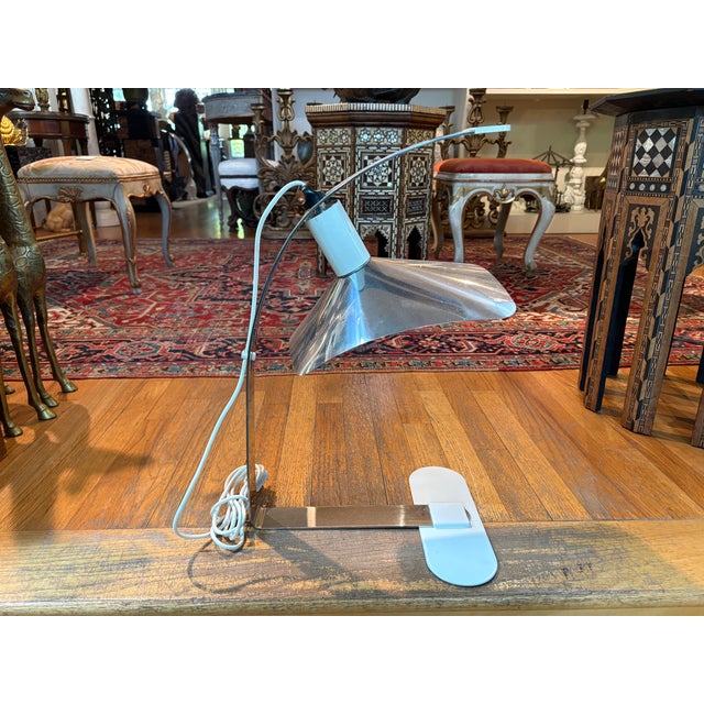 Mid-Century Modern Italian Modern Sculptural Chrome Lamp For Sale - Image 3 of 17