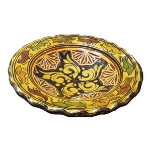 1980s Gorgeous Signed Redware Safi Clay Bowl From Morocco
