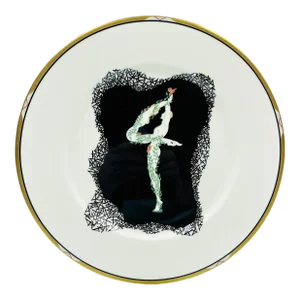 Vintage Erté Bone China Numerals Collection "4" Plate