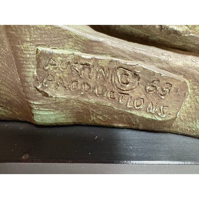 This one of a kind Brutalist sculpture is produced by the skilled listed artist Ellen Lord of Austin Productions, signed....