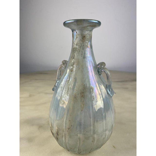 Oppalescent Murano Glass Amphora attributed to Archimedes Seguso, Italy, 1940s For Sale - Image 3 of 15