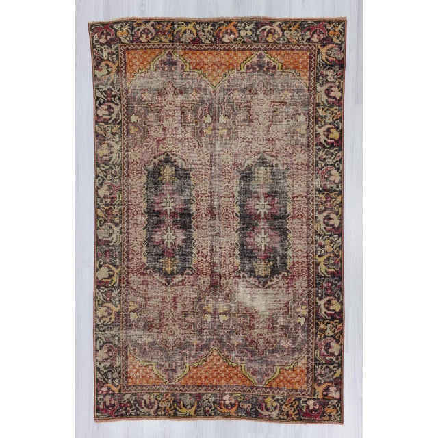 Vintage rug from Konya region of Turkey. In good condition.Approximatelly 50-60 years old.