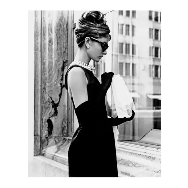 Audrey Hepburn Breakfast at Tiffany's Iconic Shot 20" X 24" For Sale