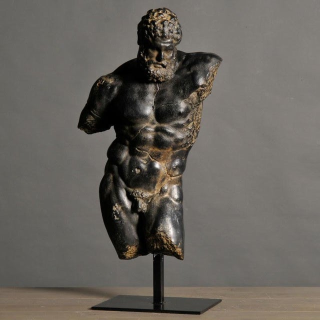Statue of Hercules, Greek Mythology, 20th Century. Sculpture representing Hercules, Greek hero, Greek Mythology, in...