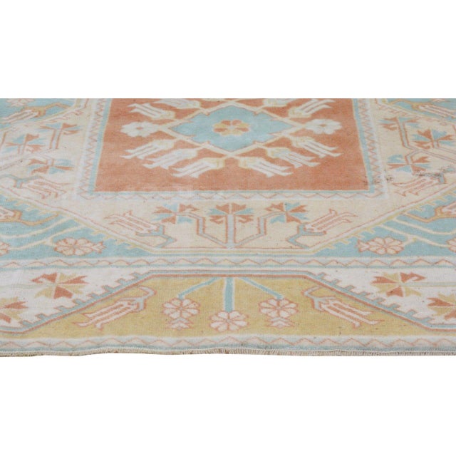 Vintage Turkish Anatolian Hand Knotted Wool Rug,5'X7'6" For Sale - Image 4 of 6