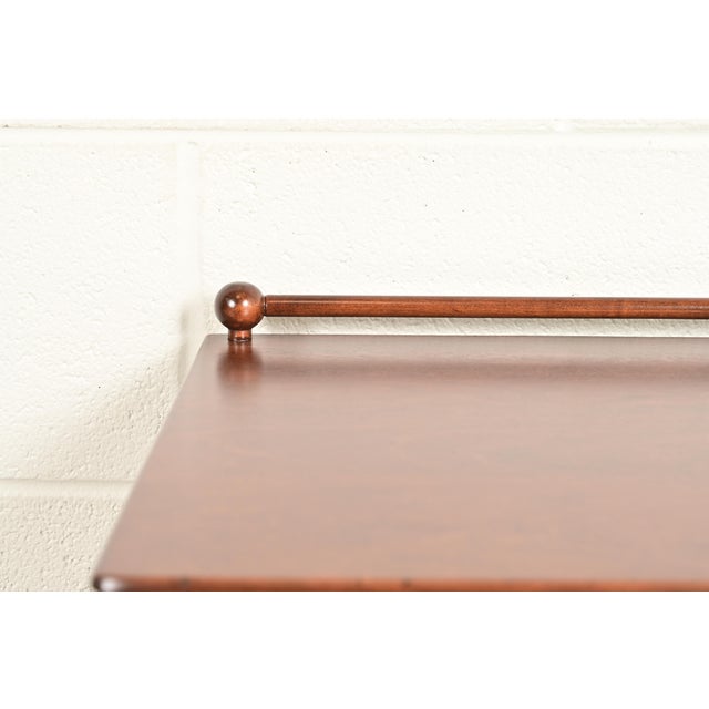 Stickley Brothers Antique Regency Solid Birch Faux Bamboo Nightstand, Newly Refinished For Sale - Image 9 of 18