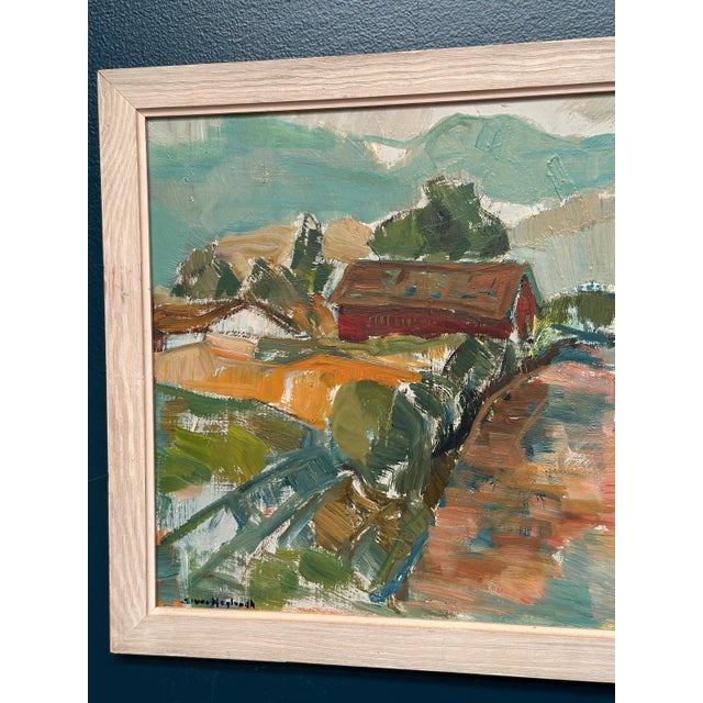 Sture Haglundh, Landscape, 1950s, Oil Painting on Panel, Framed For Sale - Image 12 of 18