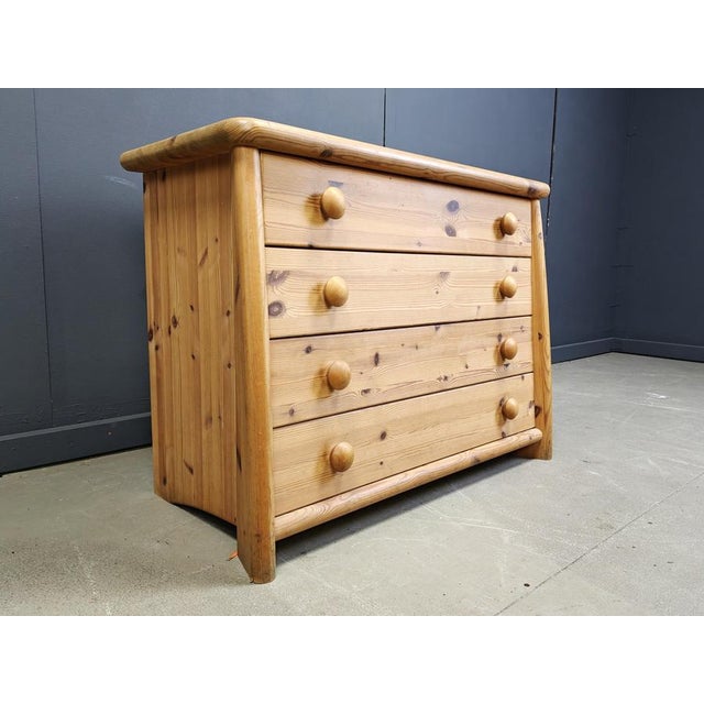 Wood Scandinavian Pine Chest of Drawers, 1980s For Sale - Image 7 of 15