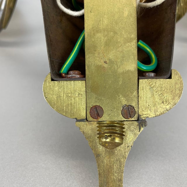 Florentine Brass Wall Lights attributed to Maison Charles, France, 1970s, Set of 2 For Sale - Image 18 of 18