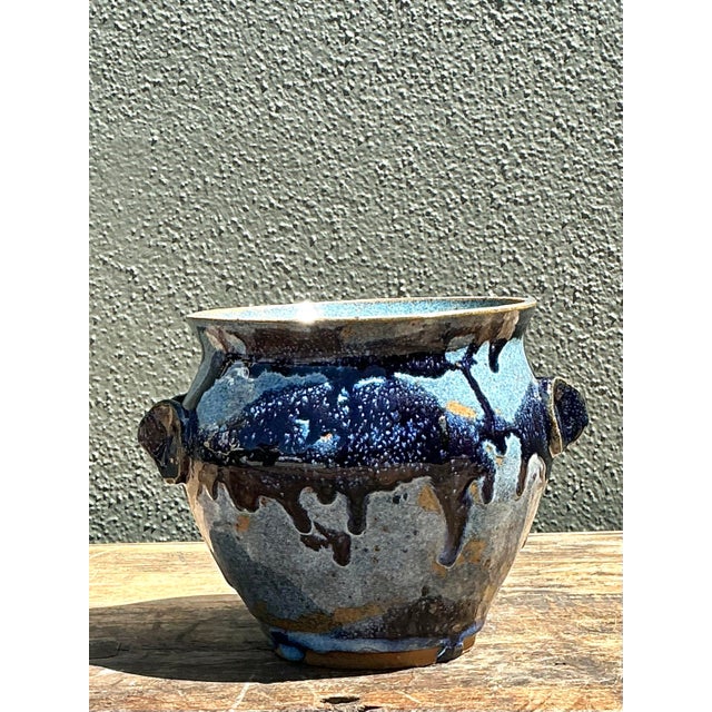Vintage Original Studio Pottery Cache Pot For Sale - Image 11 of 12