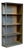 Antique Industrial Galvanized Steel Angled Shelving Unit For Sale