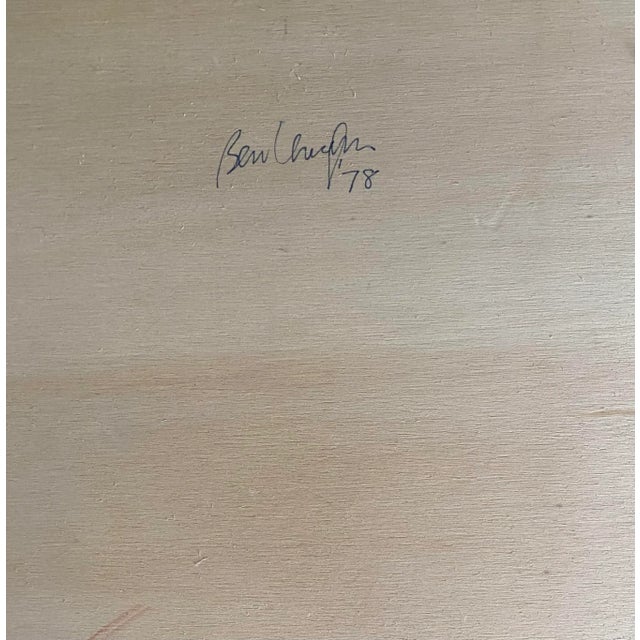 Framed Vintage Oil on Canvas Portrait of Woman Wearing a Scarf, Circa 1978 Signed For Sale - Image 10 of 10