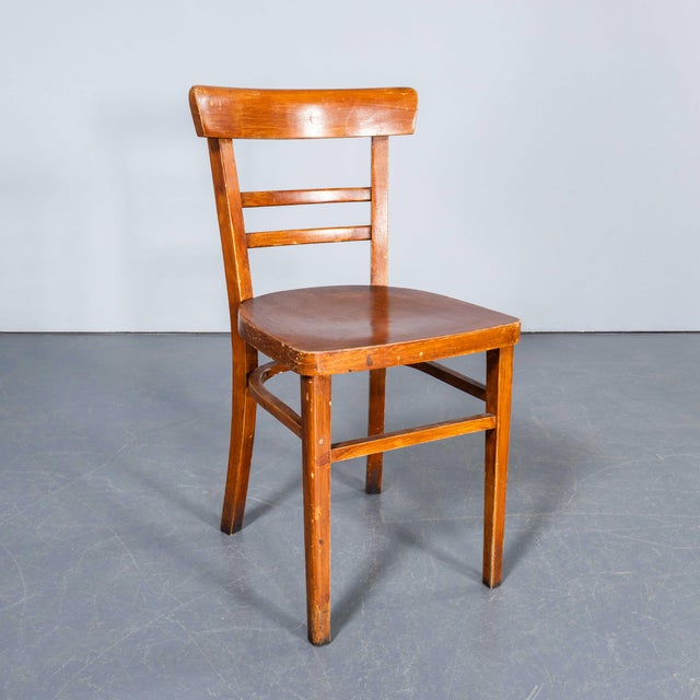 Vintage Bentwood Pub Dining Chairs, 1950s, Set of 4 For Sale - Image 4 of 14