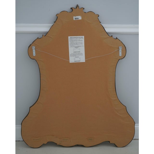 Louis XV Style Black & Gold Wall Mirror For Sale - Image 10 of 10