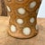 Ceramic Sand Orange Textured Ceramic Lamp Base with White Polka Dots For Sale - Image 7 of 9