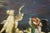 Late 20th Century Late 20th Century Trevor James Polo Crowds Equestrian Oil Painting After George Wesley Bellows 37" For Sale - Image 5 of 14