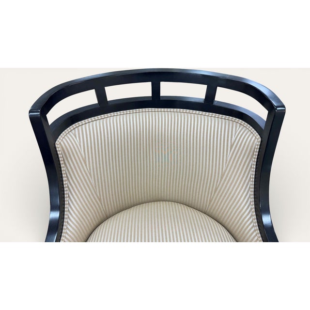 Wood Jay Spectre for Century Furniture Wallis Simpson Lounge Chairs, a Pair For Sale - Image 7 of 17