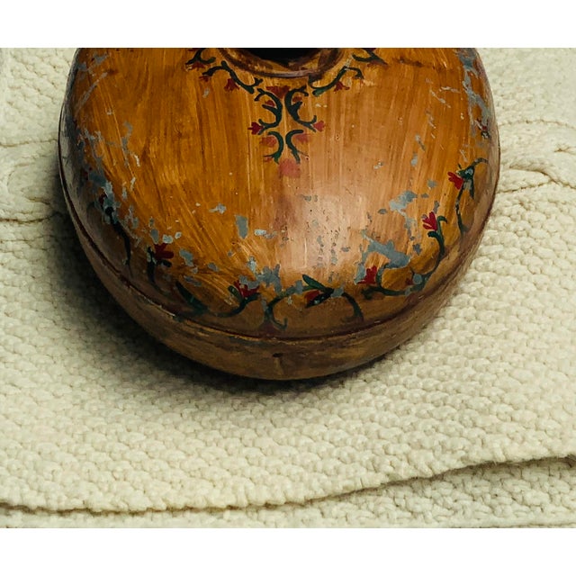 Vintage German Hailo Painted Metal Bed Warmer Hot Water BottleU For Sale - Image 6 of 15