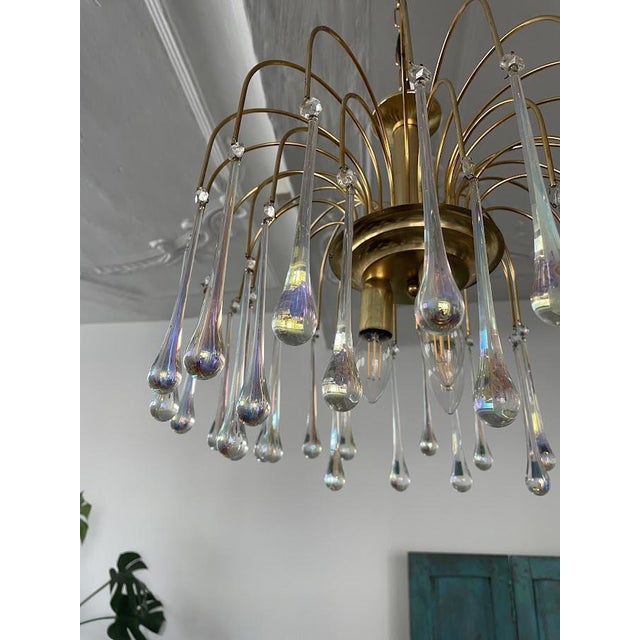 Teardrop Chandelier by Paolo Venini For Sale - Image 3 of 9