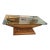 Mid 20th Century Attributed Maitland Smith Double Dory Glass Top Cocktail Table For Sale