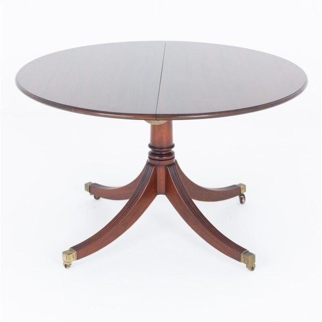 Hollywood Regency Regency Revival Dining Table in Mahogany, 1920 For Sale - Image 3 of 3
