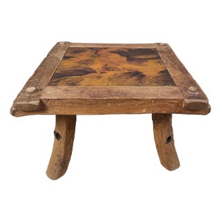 Vintage Brutalist Copper-Plated Coffee Table, 1970s For Sale