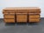 Basic Wiz Mid Century Modern Burlwood Long Low Dresser 6576 For Sale - Image 4 of 17