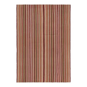 1950s Vintage Persian Kilim in Polychromatic Stripes, Panel Style by Rug & Kilim