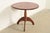 Baker Furniture Company Early American Bench Made Sculpted Solid Walnut Pedestal Tea Table or Side Table For Sale - Image 4 of 10