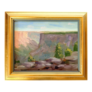 Impressionist Landscape Painting in Gilt Frame
