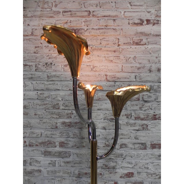 Vintage Italian Calla Lily Floor Lamp, 1970s For Sale - Image 18 of 18