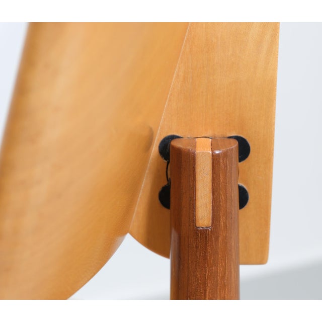 Postmodern Walnut & Maple Desk Chair, 1980s For Sale - Image 12 of 15
