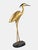 Gold Vintage Life Size Heron Sculpture, Lacquered Fiberglass, 1980s Italy For Sale - Image 8 of 10