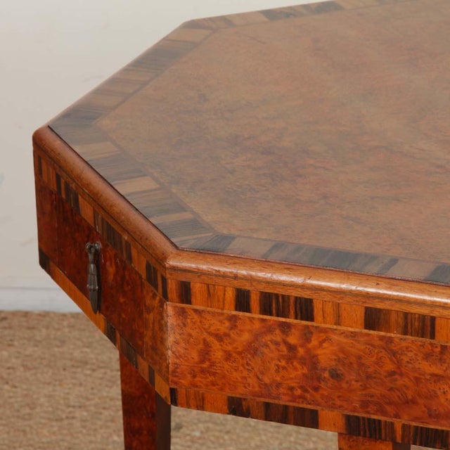 Art Deco Marquetry Games Table, 1930s For Sale - Image 4 of 10