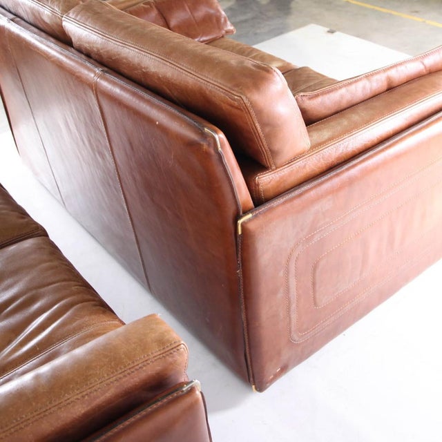 Vintage Two-Seater Sofa in Leather from Roche Bobois, 1970s For Sale - Image 12 of 18