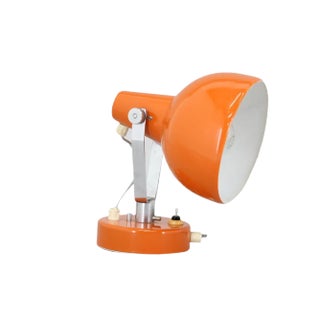 Vintage Orange Table or Wall Lamp, Czechoslovakia, 1960s For Sale