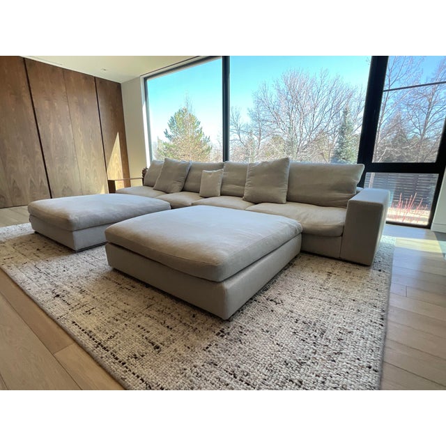 Flexform "Groundpiece" Sectional Sofa For Sale In Denver - Image 6 of 15