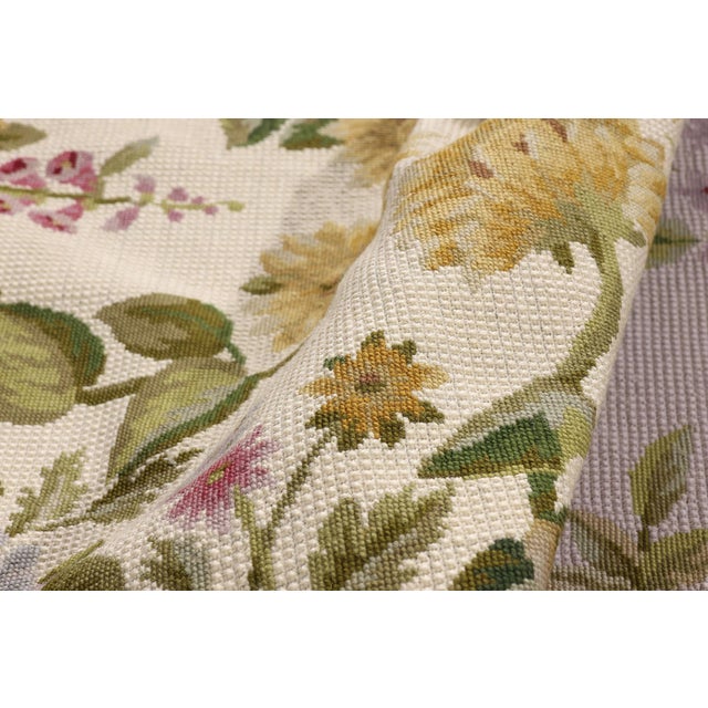 Vintage Chinese Aubusson Needlepoint Rug, 04'00 X 06'01 For Sale In Dallas - Image 6 of 10