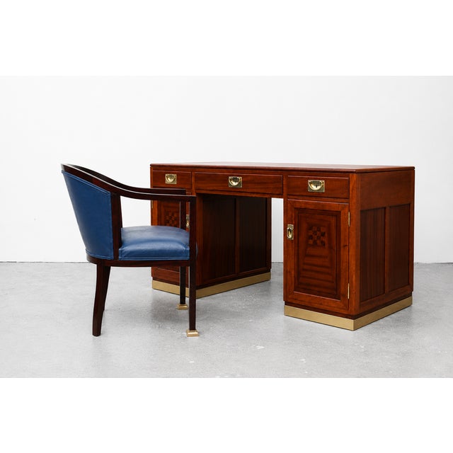 Art Nouveau Desk Armchair by Julius & Josef Herrmann for Architect Maximilian Rossipaul, 1911 For Sale - Image 4 of 12