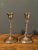 1950s 1950s Vintage Brass and Crystal Candle Holders - a Pair For Sale - Image 5 of 6