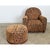 Early 20th Century French Art Deco Upholstered Armchair and Ottoman For Sale - Image 12 of 18