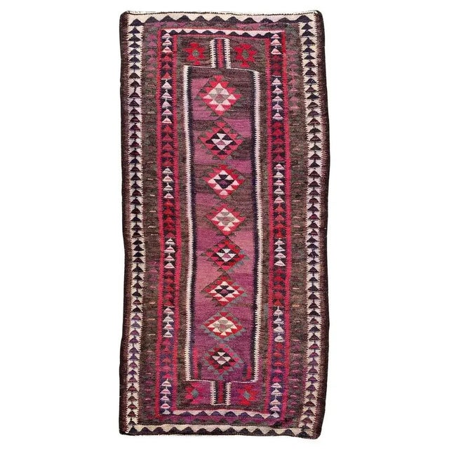 Vintage Turkish Kilim Flat Runner For Sale - Image 17 of 17