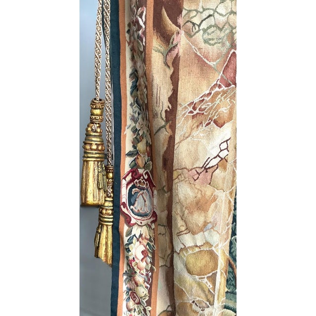 Vintage “Chateau Bellevue” Tapestry From Tenture Des Maisons Royals For Sale - Image 11 of 14