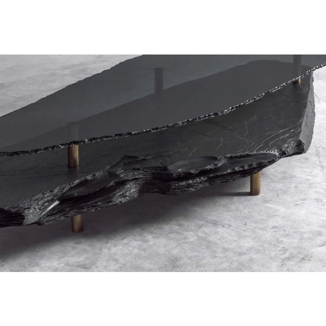 Slate Sculpted Coffee Table by Frederic Saulou for Ligne Roset For Sale - Image 7 of 8