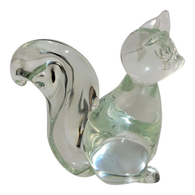Vintage Signed Licio Zanetti Murano Glass Squirrel Figurines For Sale