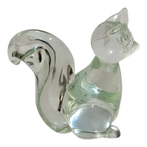 Vintage Signed Licio Zanetti Murano Glass Squirrel Figurines