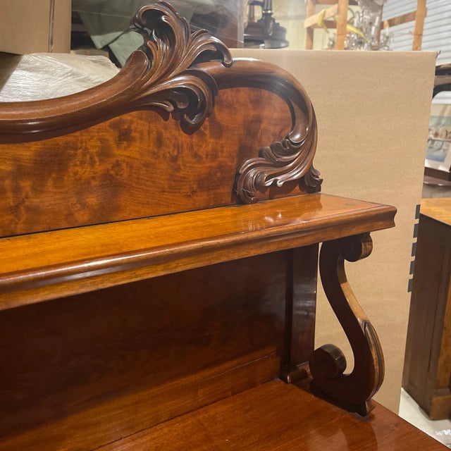 Mid 19th Century William IV Mahogany Chiffonier Bar For Sale - Image 4 of 6