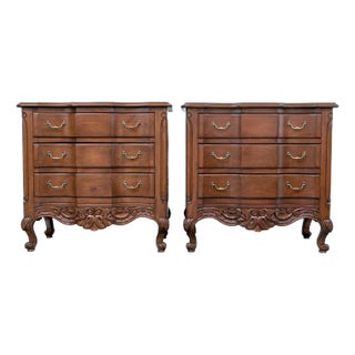 Vintage French Rococo Style Chest of Drawers - A Pair For Sale